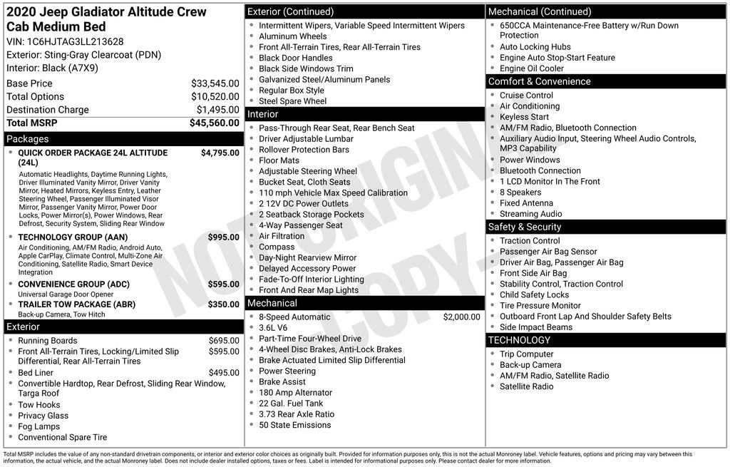 Used 2020 Jeep Gladiator Sport image 7