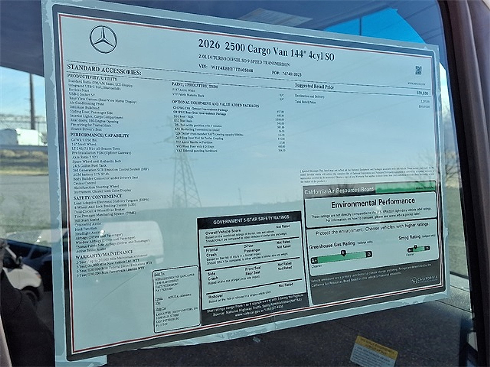 New 2026 Mercedes-Benz Sprinter 2500 image 24