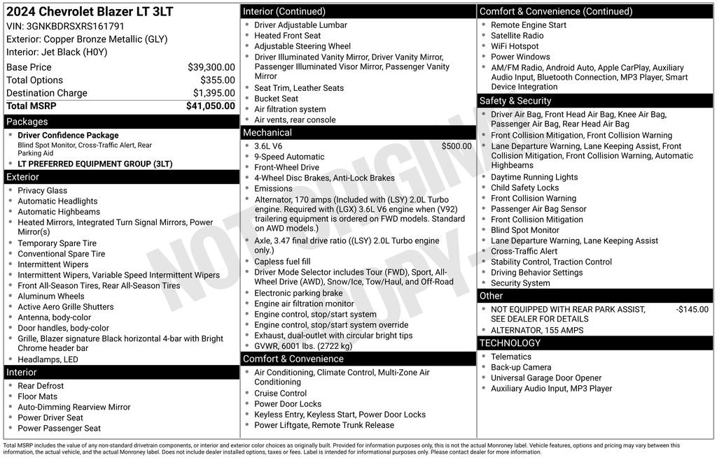 Certified 2024 Chevrolet Blazer LT FWD image 6