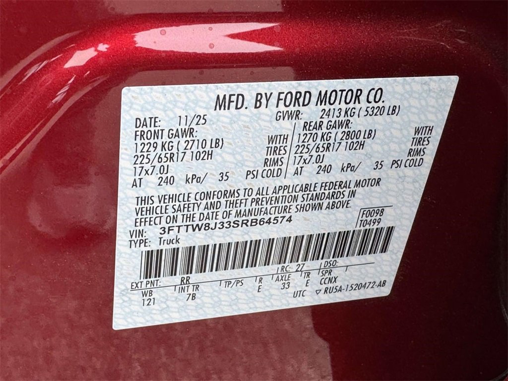 New 2025 Ford Maverick XLT w/ Equipment Group 301A image 25