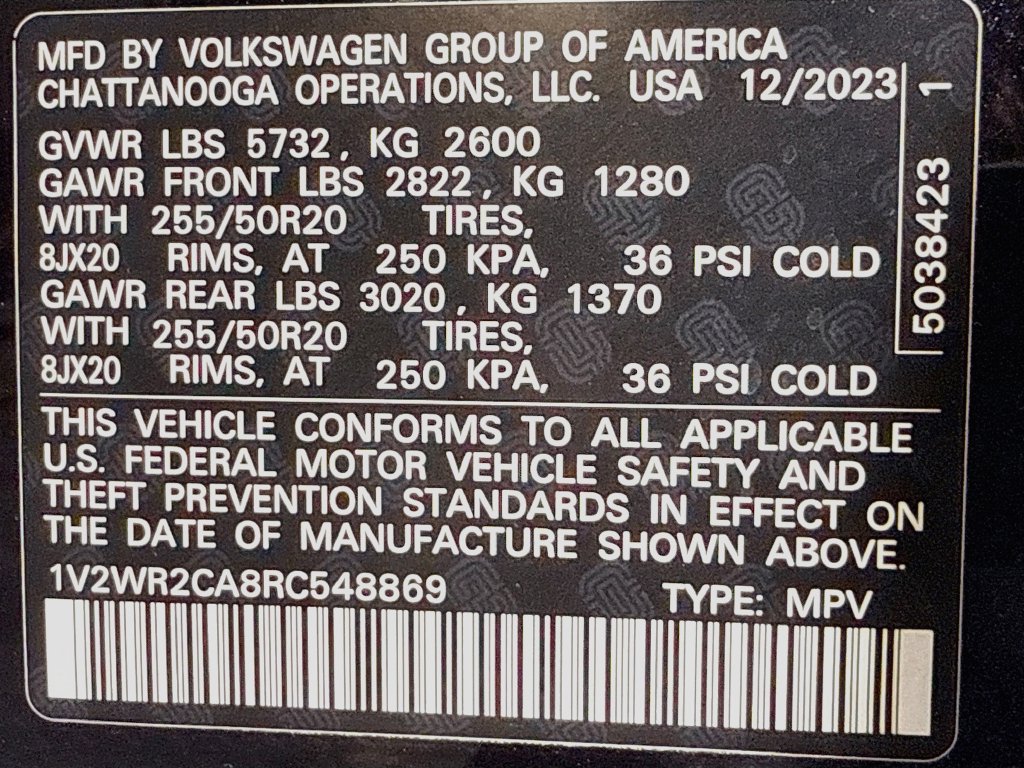 Used 2024 Volkswagen Atlas SE FWD image 24