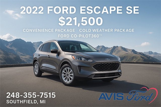 Certified 2022 Ford Escape SE