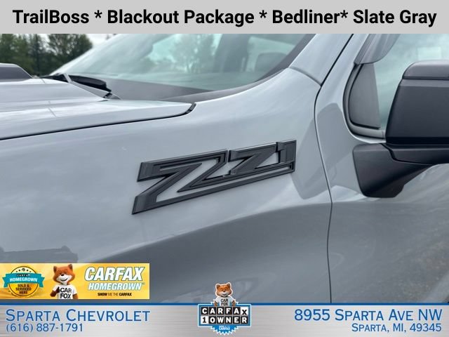 Certified 2024 Chevrolet Silverado 1500 Custom Trail Boss w/ Turbomax Blackout Package AWD/4WD image 9
