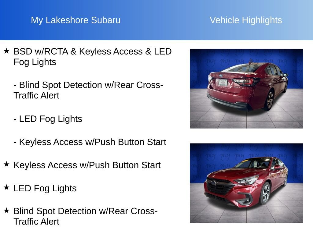 Certified 2025 Subaru Legacy Premium AWD/4WD image 7