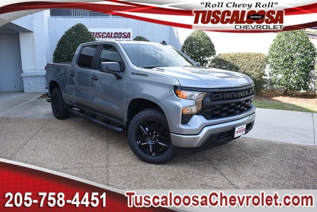 New 2026 Chevrolet Silverado 1500 Custom w/ Turbomax Blackout Package AWD/4WD image 1