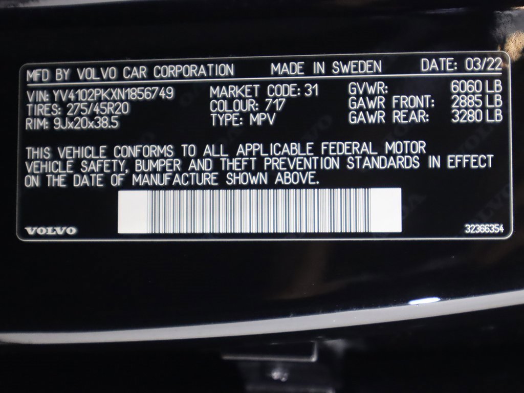 Used 2022 Volvo XC90 T5 Momentum w/ Climate Package image 39