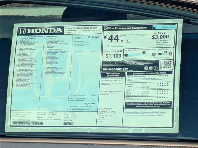 New 2026 Honda Accord Sport image 17