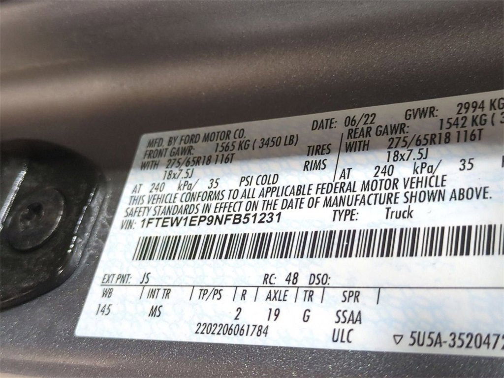 Used 2022 Ford F150 XLT w/ Equipment Group 302A High image 31