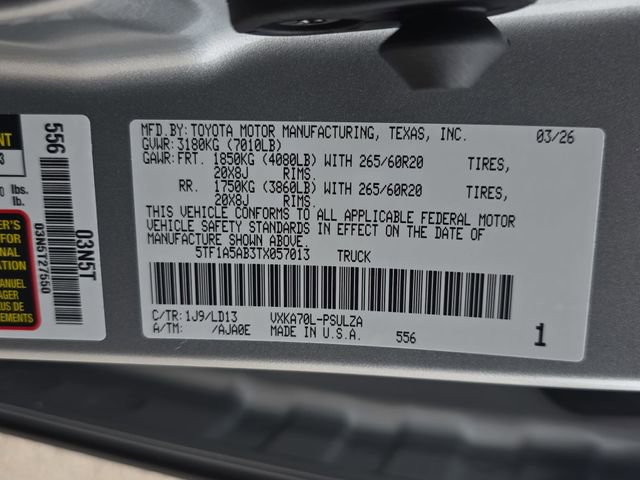 New 2026 Toyota Tundra Limited image 34