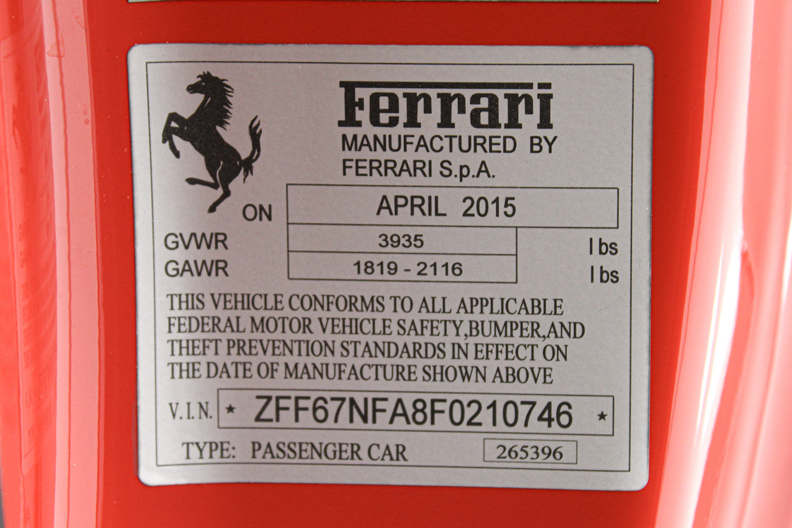Certified 2015 Ferrari 458 Italia Coupe RWD image 45
