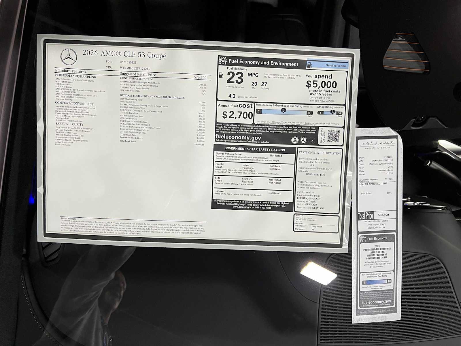 New 2026 Mercedes-Benz CLE 53 AMG 4MATIC Coupe image 45