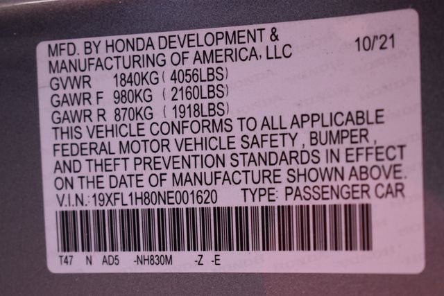 Used 2022 Honda Civic Sport Touring image 15