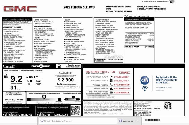 Used 2023 GMC Terrain SLE image 5