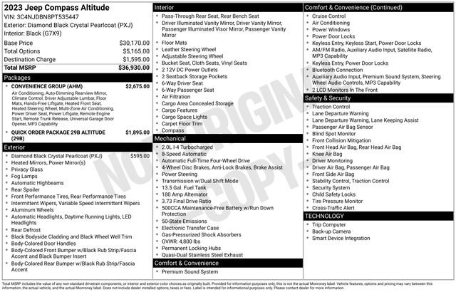 Used 2023 Jeep Compass Latitude w/ Convenience Group AWD/4WD image 5