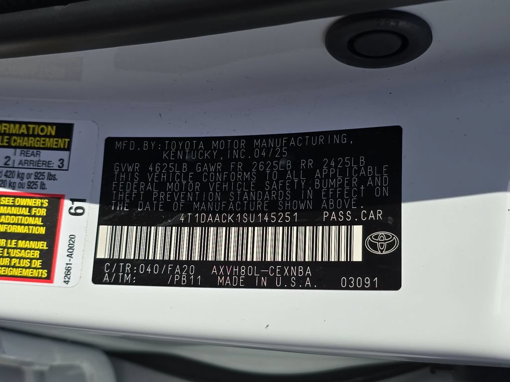 Certified 2025 Toyota Camry LE FWD image 35