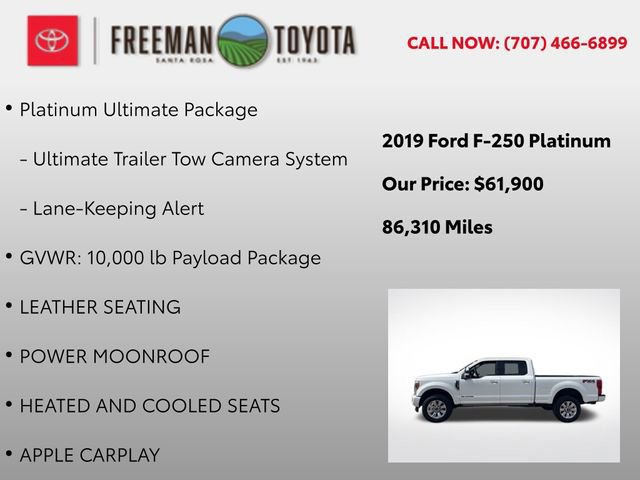 Used 2019 Ford F250 Platinum w/ Platinum Ultimate Package image 9