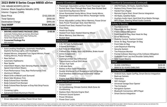 Used 2023 BMW M850i xDrive M850i xDrive w/ Driving Assistance Package image 5