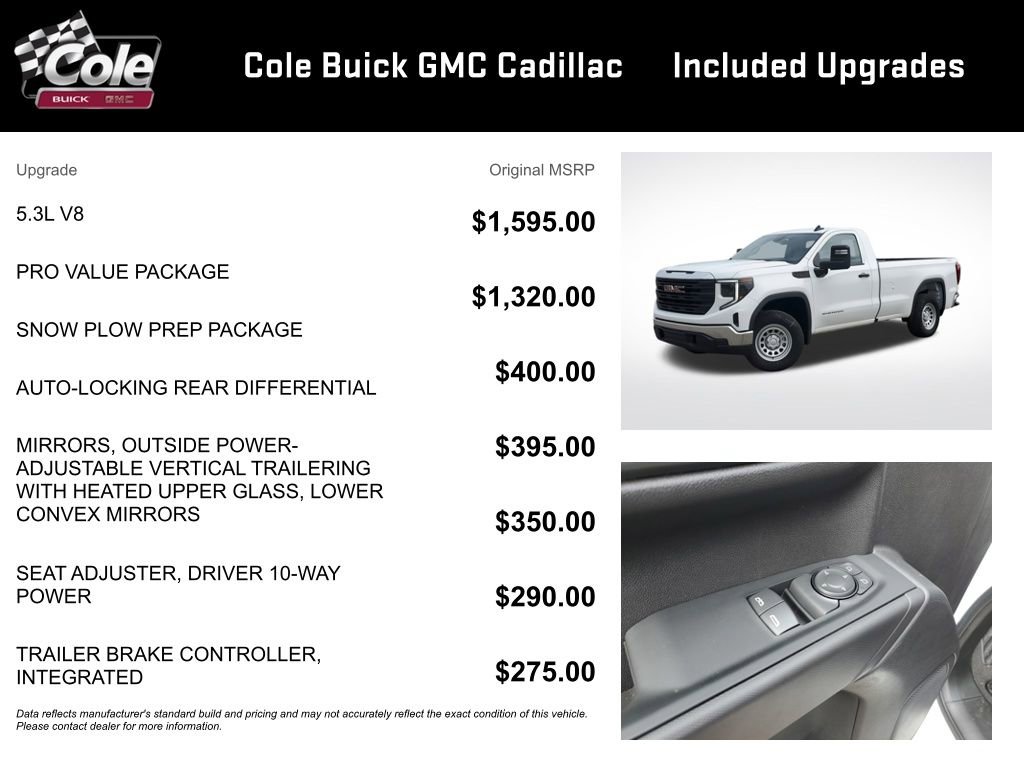 New 2024 GMC Sierra 1500 Pro w/ Pro Value Package image 3