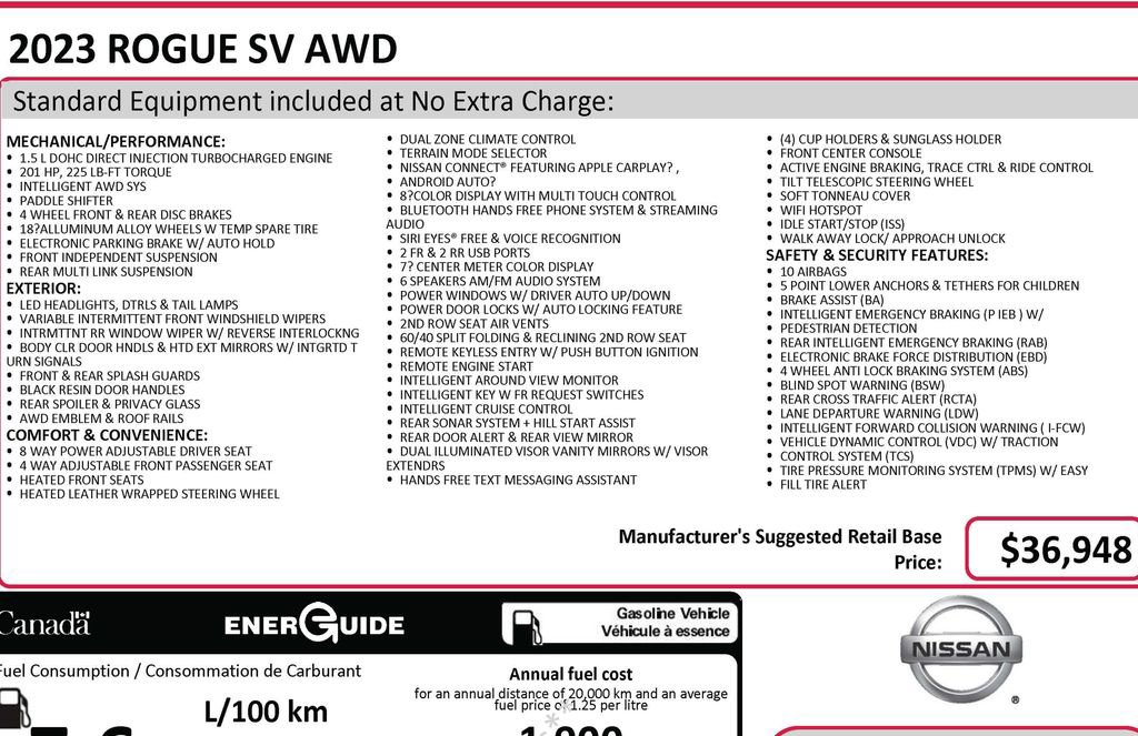 Used 2023 Nissan Rogue SV AWD/4WD image 3
