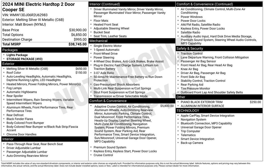 Certified 2024 MINI Cooper SE image 37