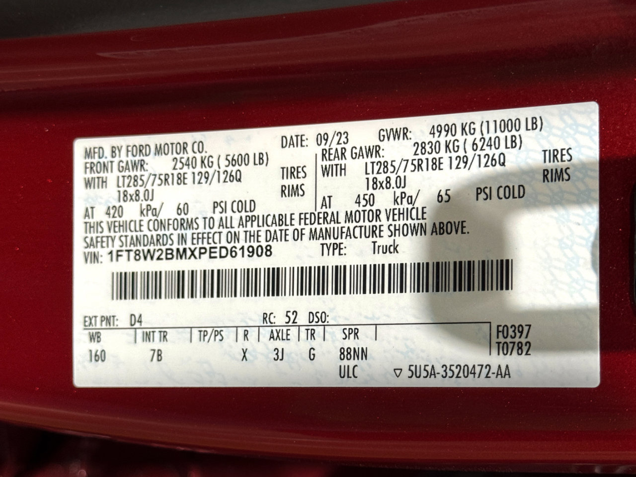 Used 2023 Ford F250 Platinum w/ Tremor Off-Road Package image 47