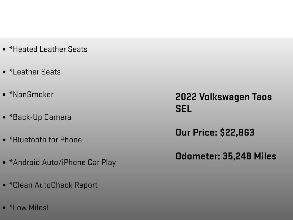 Used 2022 Volkswagen Taos SEL AWD/4WD image 6