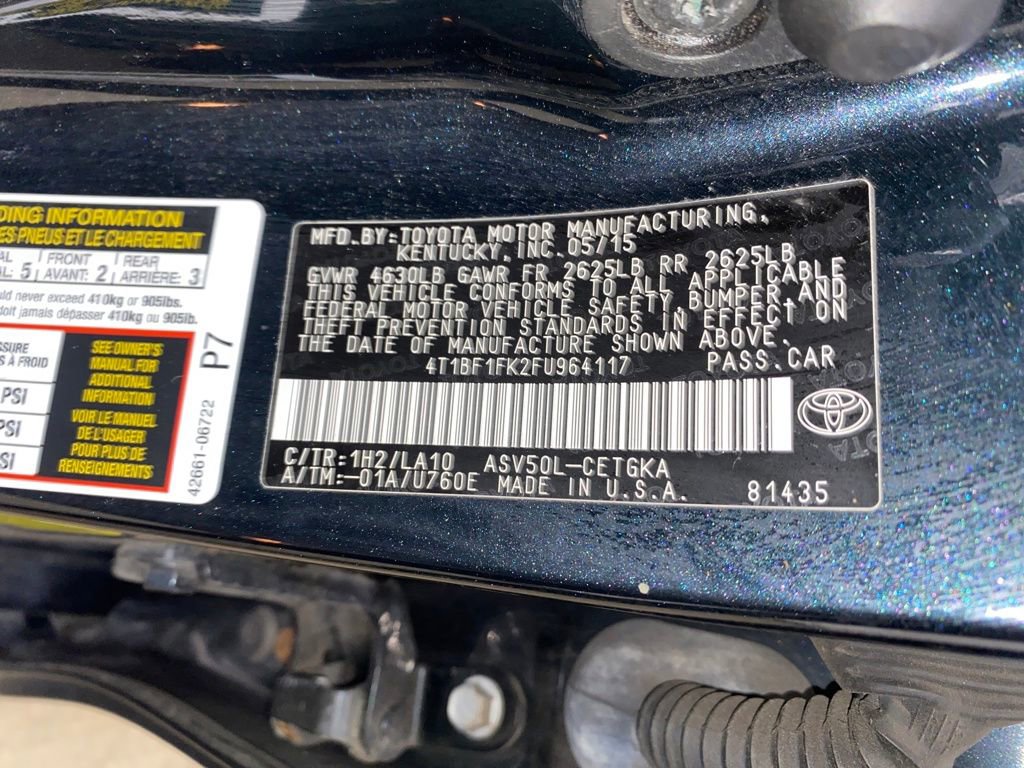 Used 2015 Toyota Camry XLE w/ Moonroof Package FWD image 25