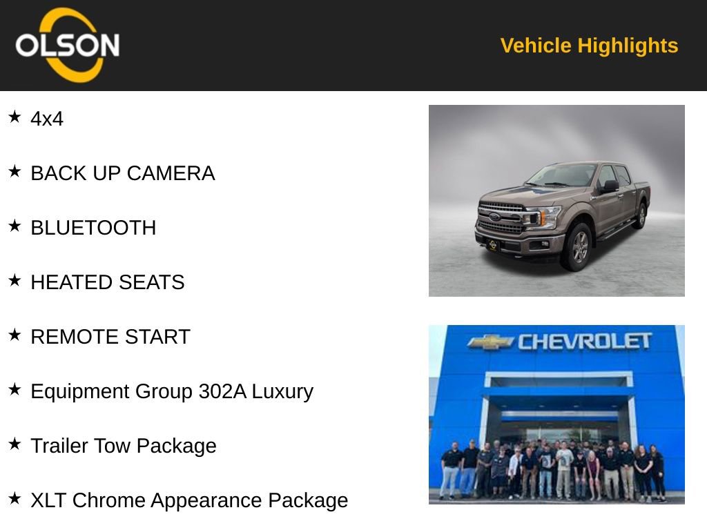 Used 2018 Ford F150 XLT w/ Equipment Group 302A Luxury image 2