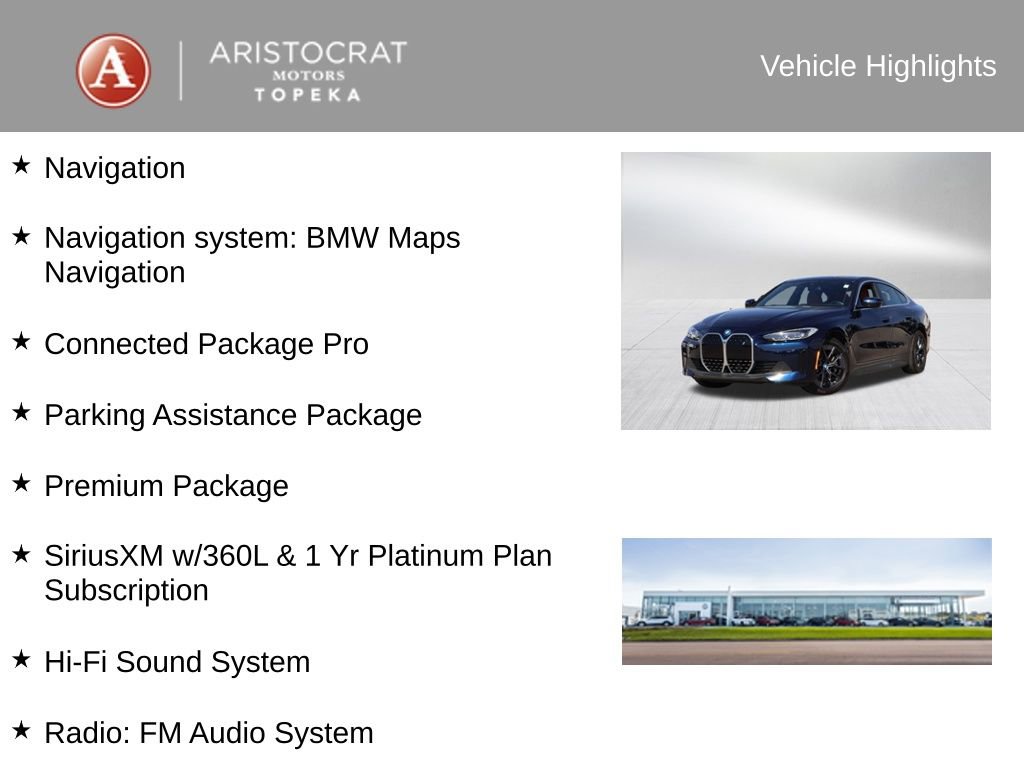 Certified 2024 BMW i4 eDrive35 w/ Premium Package image 4
