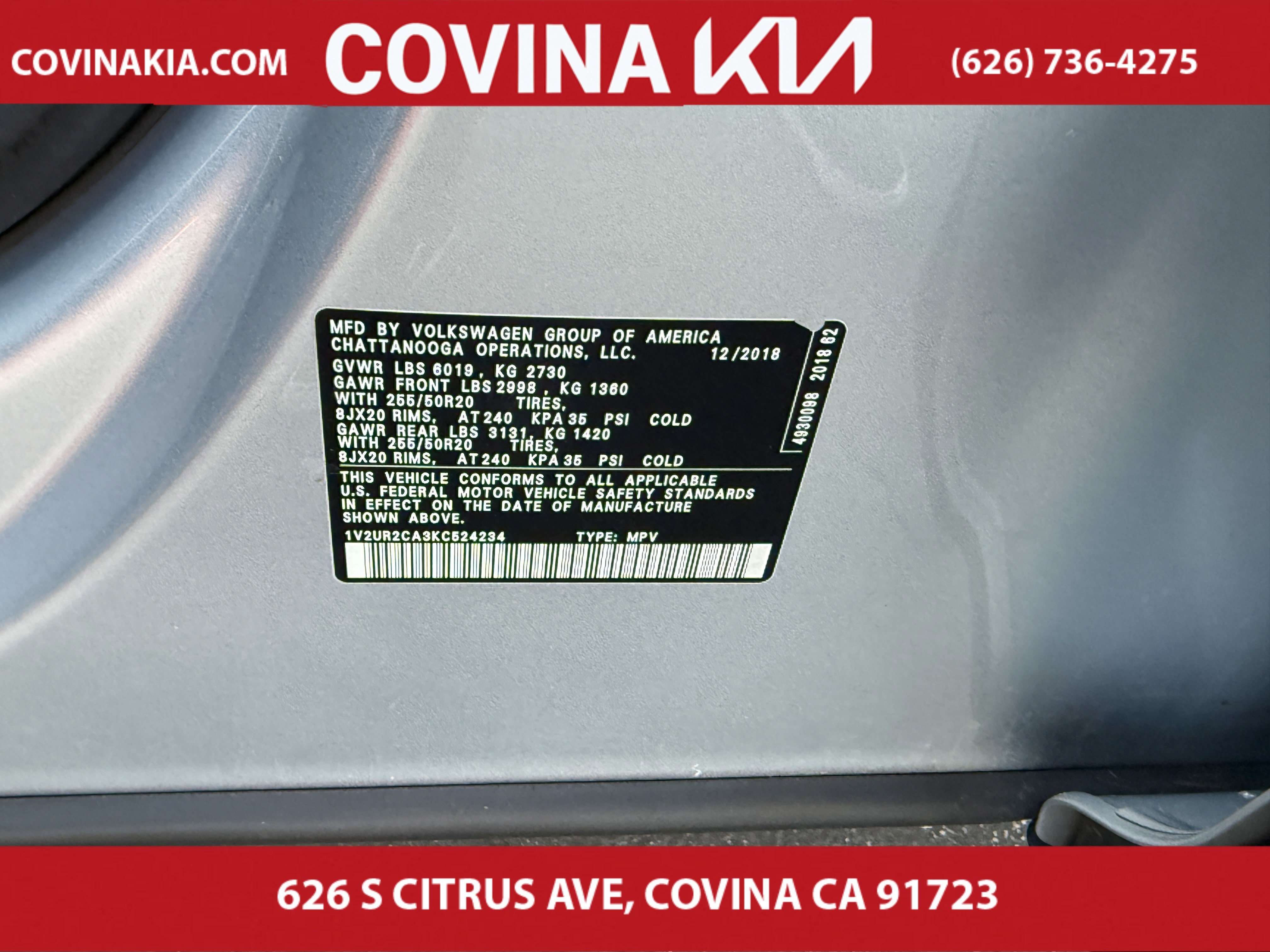 Used 2019 Volkswagen Atlas SE w/ Towing Package image 35