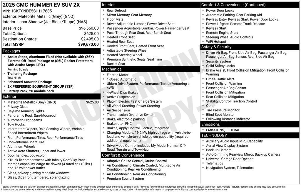 New 2025 GMC Hummer EV 2X image 37