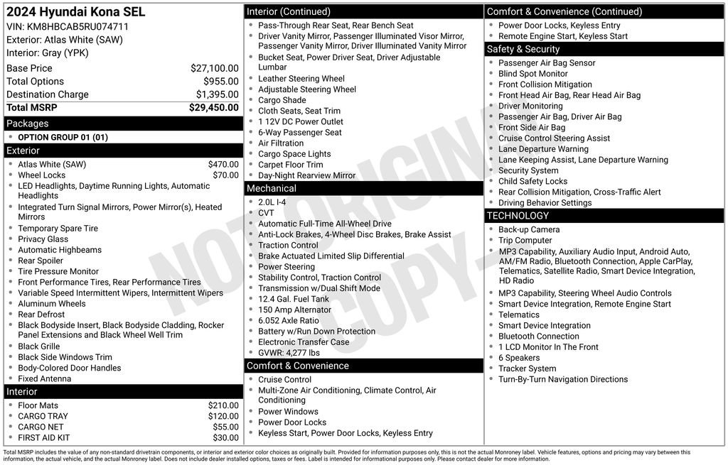 Used 2024 Hyundai Kona SEL image 41