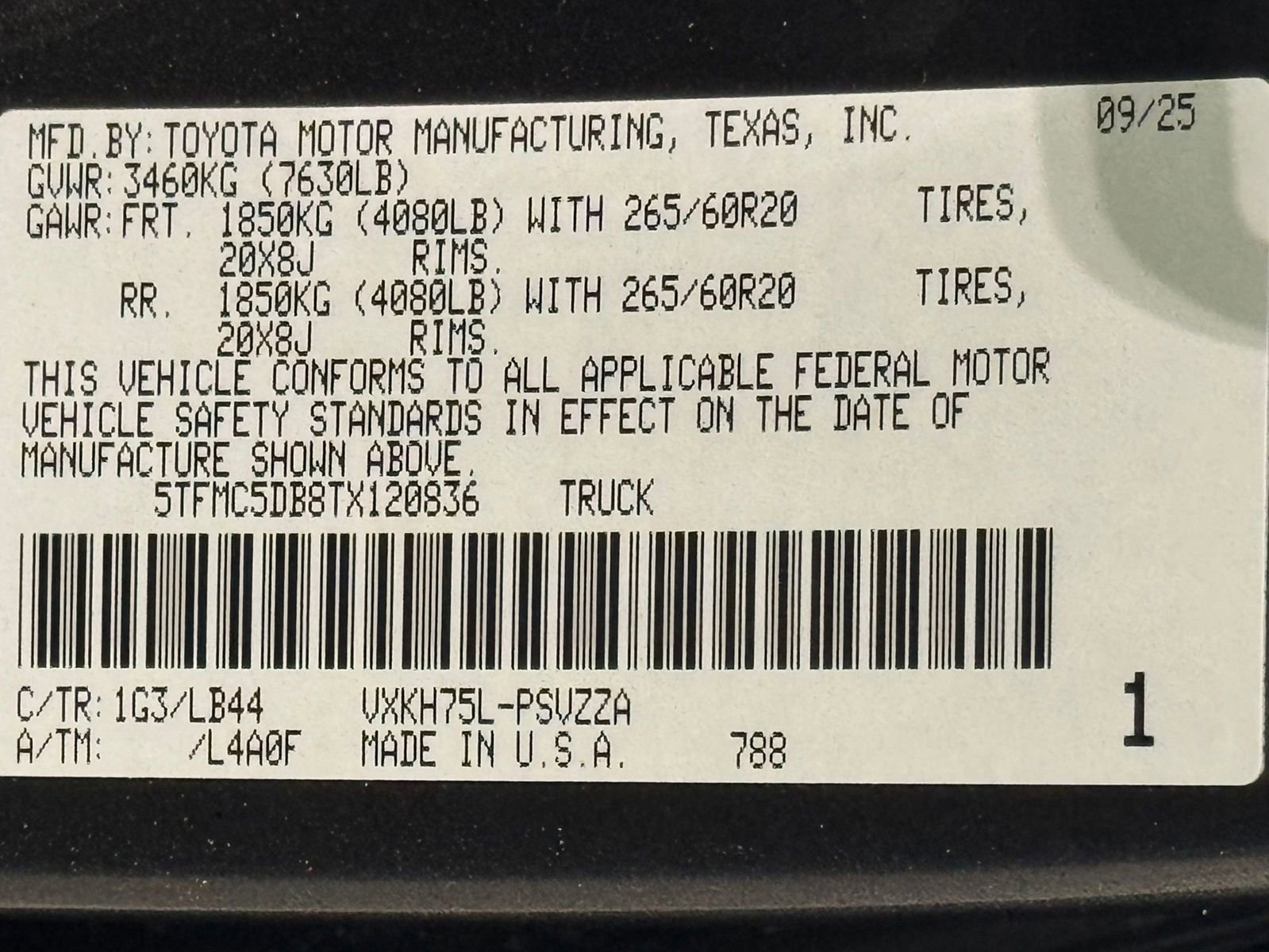 New 2026 Toyota Tundra 1794 Edition AWD/4WD image 18