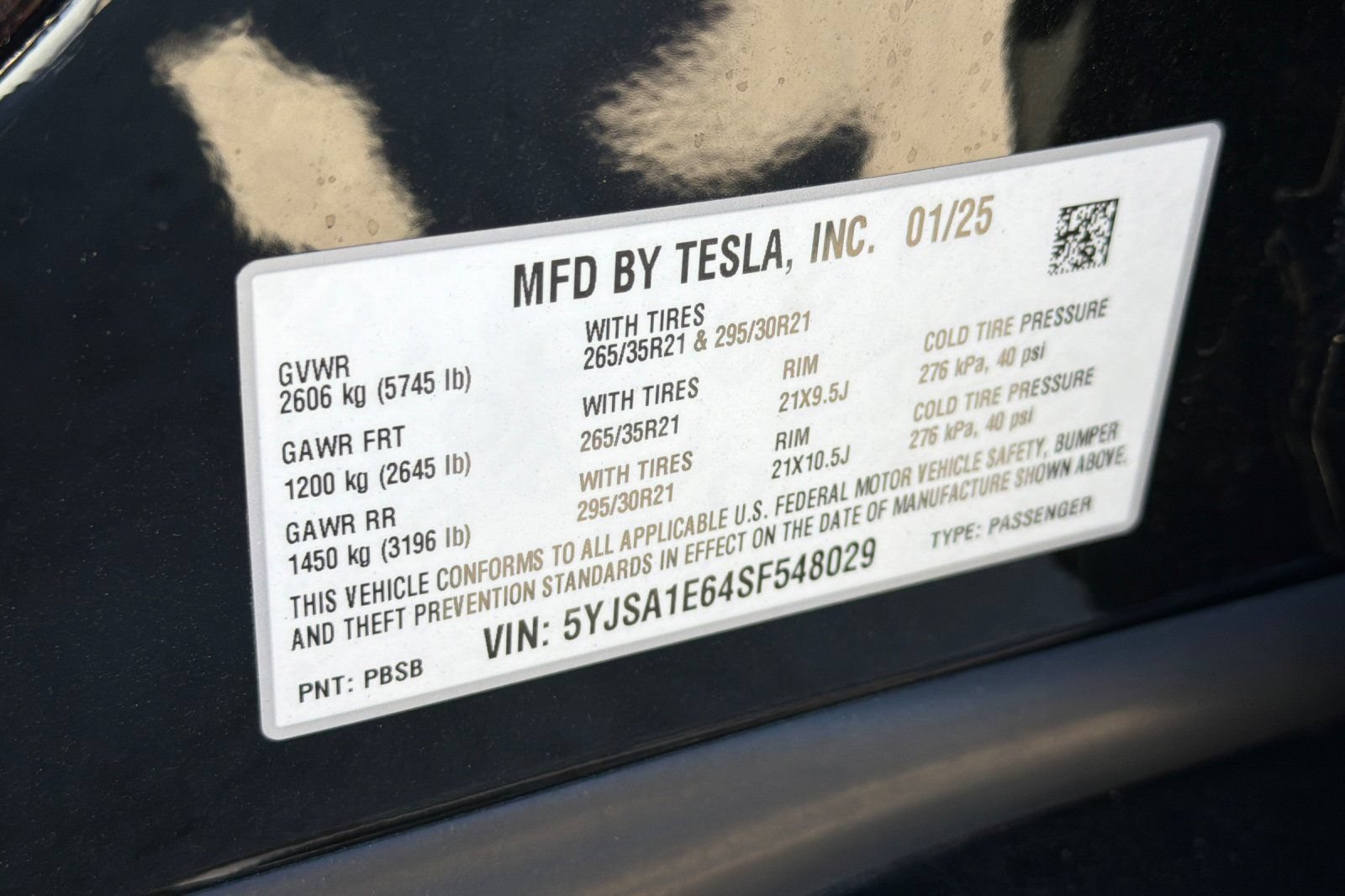 Used 2025 Tesla Model S Plaid AWD/4WD image 32