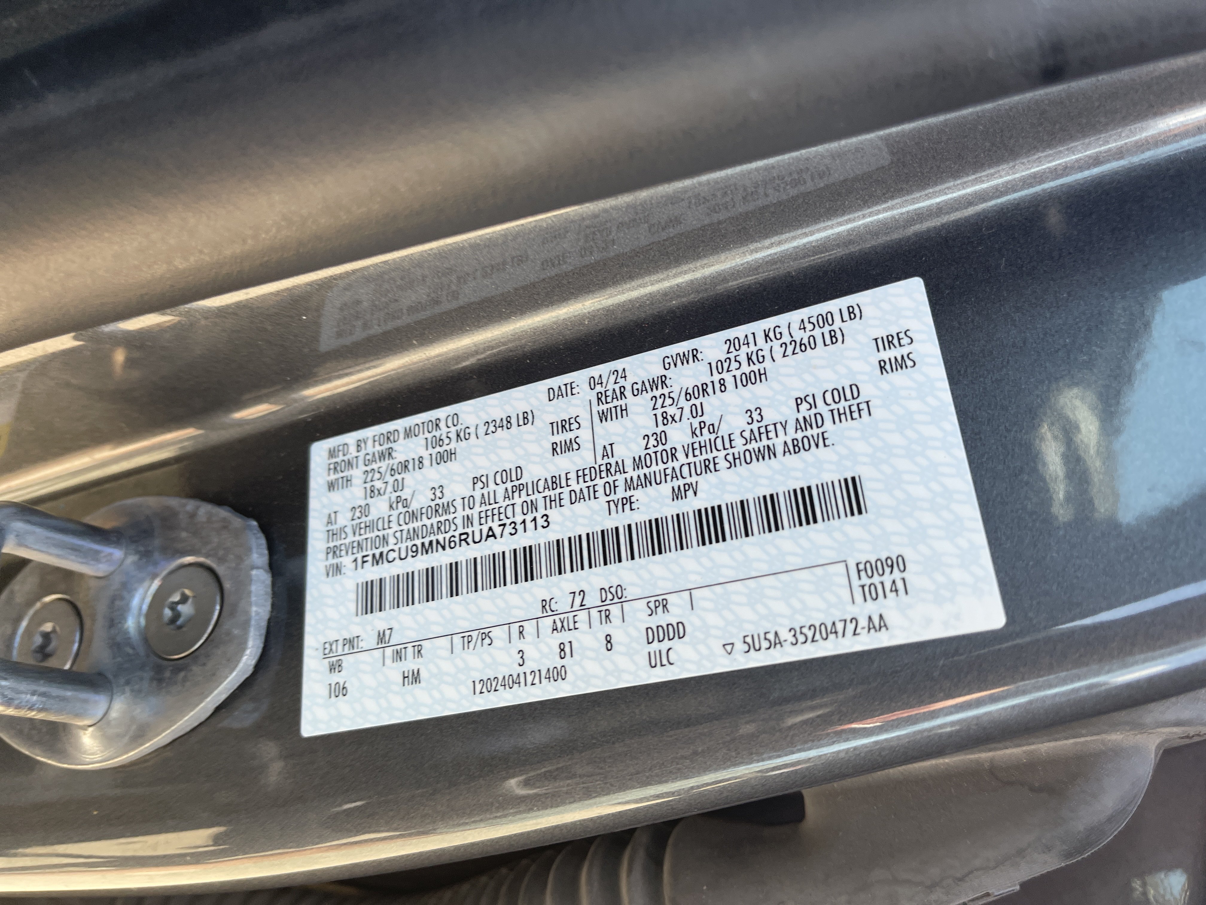 Used 2024 Ford Escape ST-Line AWD/4WD image 39