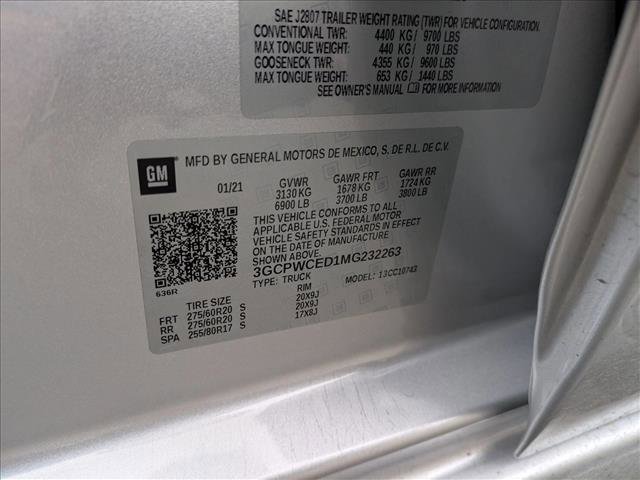 Used 2021 Chevrolet Silverado 1500 LT w/ Texas Edition Plus image 18