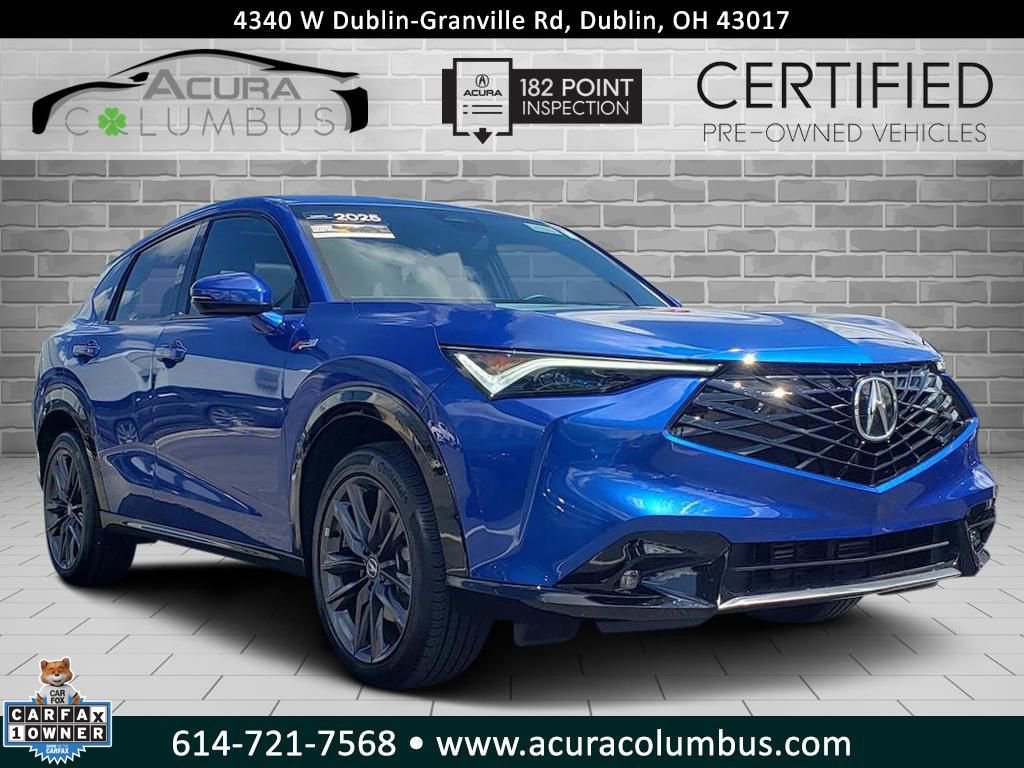 Certified 2025 Acura ADX A-Spec AWD/4WD image 1
