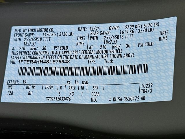 New 2025 Ford Ranger XLT w/ FX4 Off-Road Package image 17