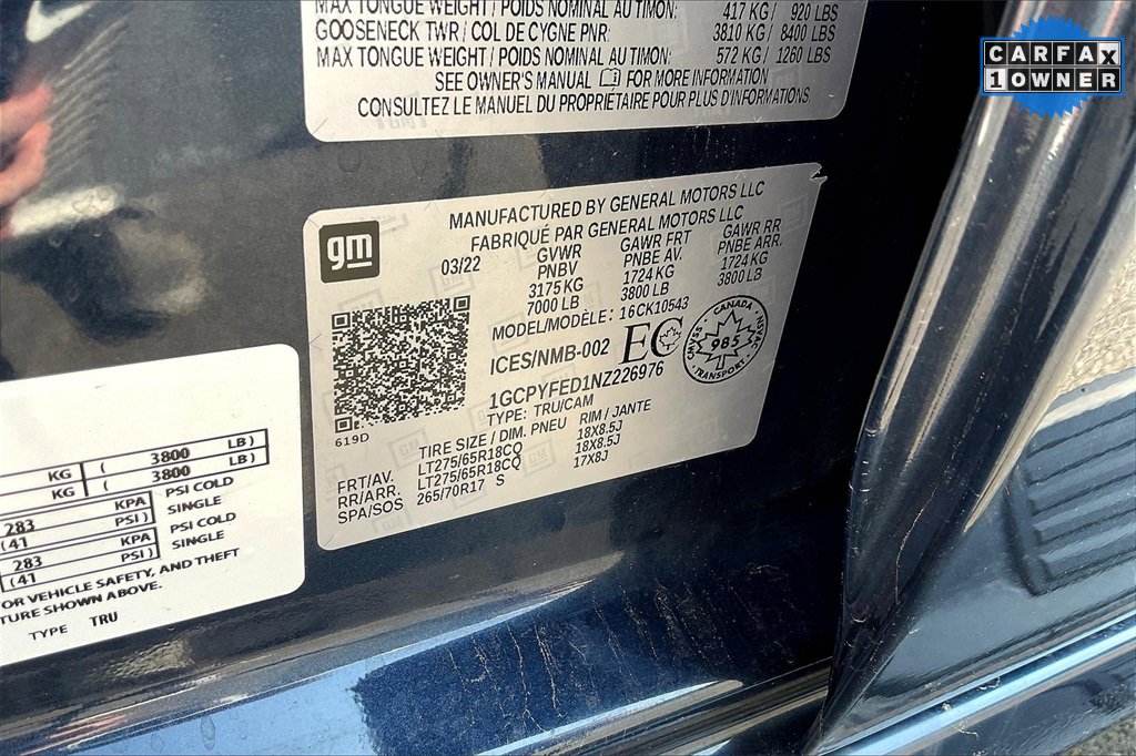 Used 2022 Chevrolet Silverado 1500 LT Trail Boss w/ Bed Protection Package image 31