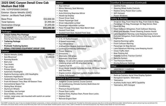 Used 2025 GMC Canyon Denali AWD/4WD image 5