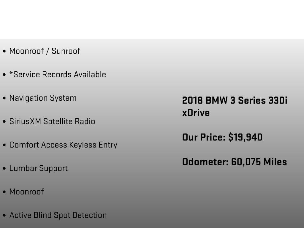 Used 2018 BMW 330i xDrive Sedan w/ Convenience Package image 18