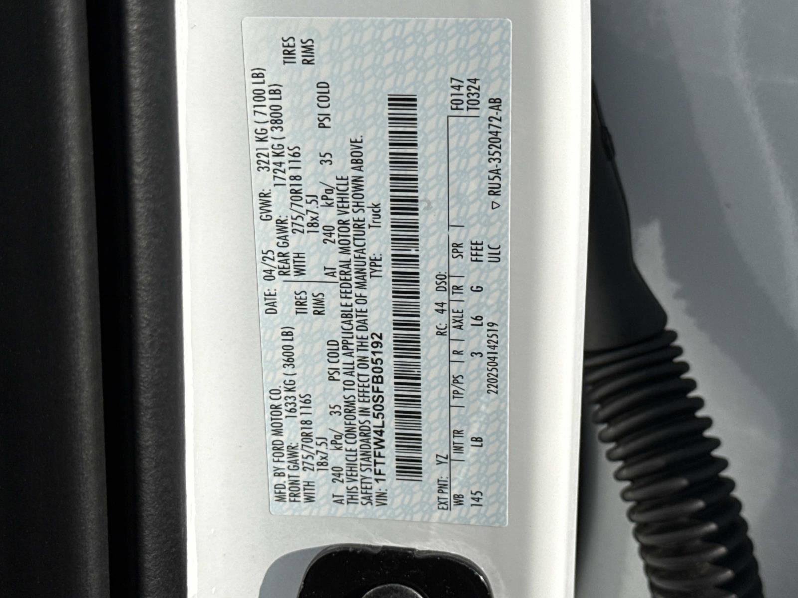 Used 2025 Ford F150 Tremor w/ Bed Utility Package image 30