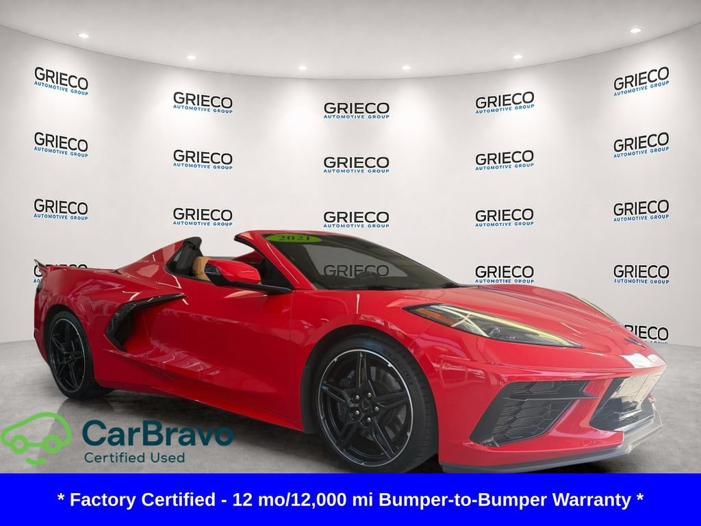 Used 2021 Chevrolet Corvette Stingray Premium Conv w/ Z51 Performance Package RWD image 1