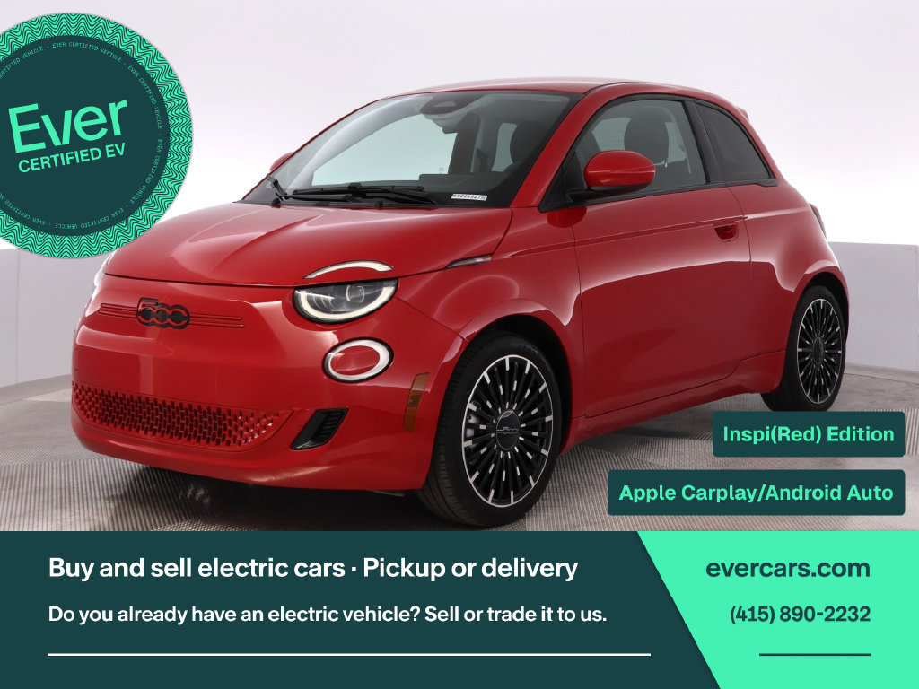 Used 2024 FIAT 500 e (RED)