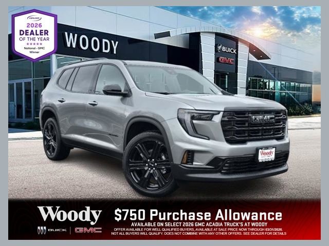 New 2026 GMC Acadia Elevation w/ Black Edition