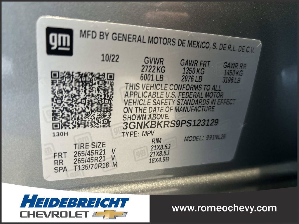 Used 2023 Chevrolet Blazer RS w/ Driver Confidence II Package AWD/4WD image 8