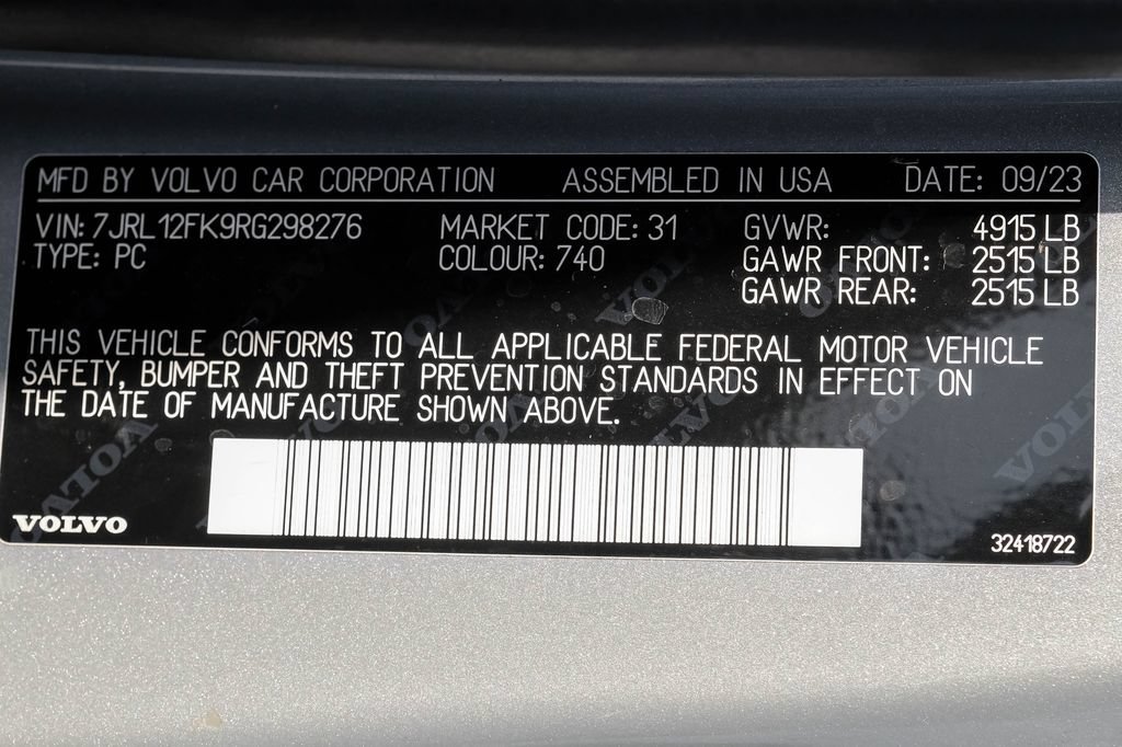 Used 2024 Volvo S60 B5 Core FWD image 66