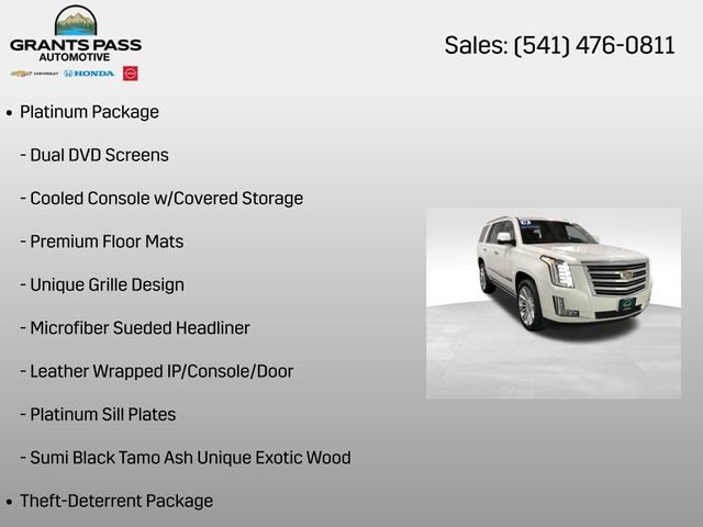 Certified 2018 Cadillac Escalade Platinum AWD/4WD image 19