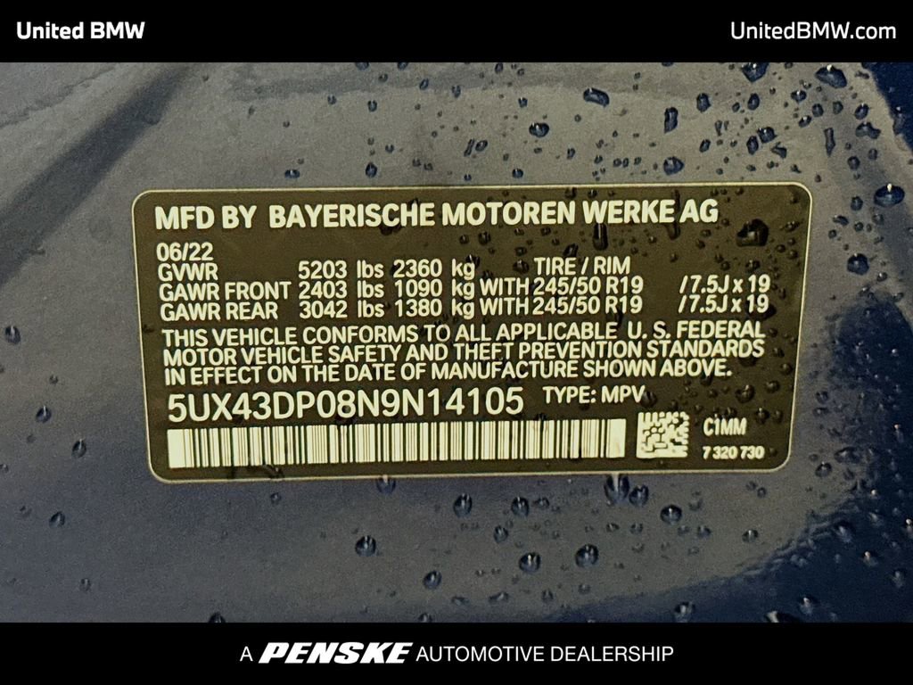 Used 2022 BMW X3 sDrive30i w/ Convenience Package image 15