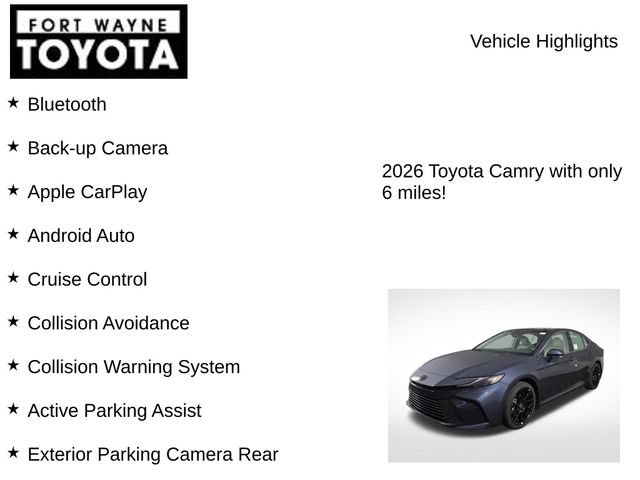 New 2026 Toyota Camry XLE w/ Premium Plus Package AWD/4WD image 7
